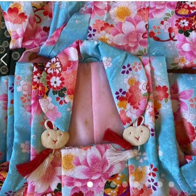 (着画あり)七五三　3歳　着物セット キッズ/ベビー/マタニティのキッズ服女の子用(90cm~)(和服/着物)の商品写真