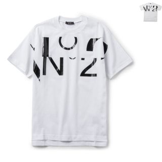 ヌメロヴェントゥーノ(N°21)のヌメロ ヴェントゥーノ N°21 【大人もOK】キッズ Tシャツ ロゴプリント クルーネック スウェットシャツ 2023年春夏新作 N21579 N0153 (Tシャツ/カットソー)