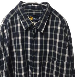 ノーティカ(NAUTICA)の【オールド】ノーティカ NAUTICA チェック 長袖シャツ 3L ネイビー(シャツ)