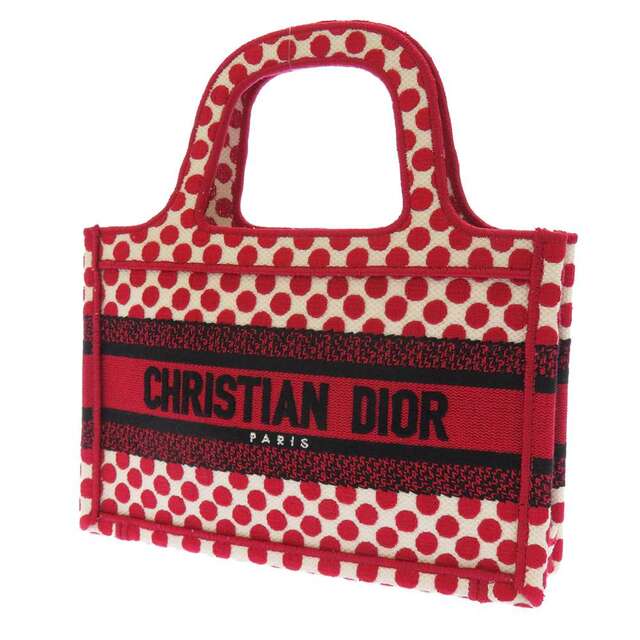 出産祝い - Dior クリスチャン・ディオール 白 黒 レッド ハンドバッグ