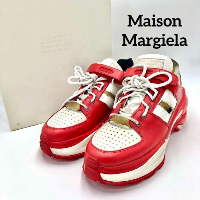 驚きの値段 『Maison Margiela』メゾンマルジェラ(41)加工スニーカー スニーカー