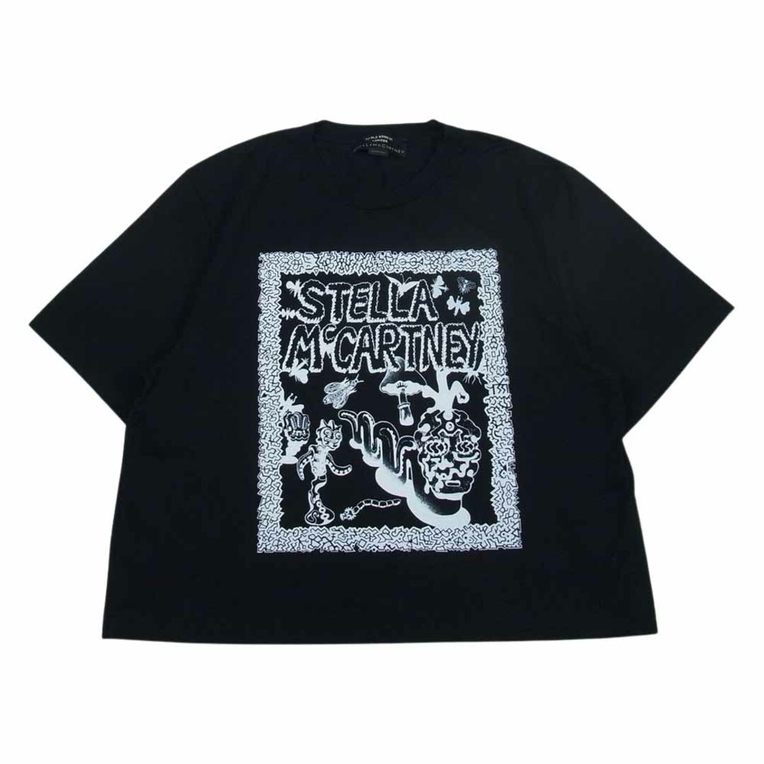 Stella McCartney ステラマッカートニー フレーム デザイン イラスト ロゴ プリント 半袖 Tシャツ ブラック系 M【美品】【中古】  | フリマアプリ ラクマ