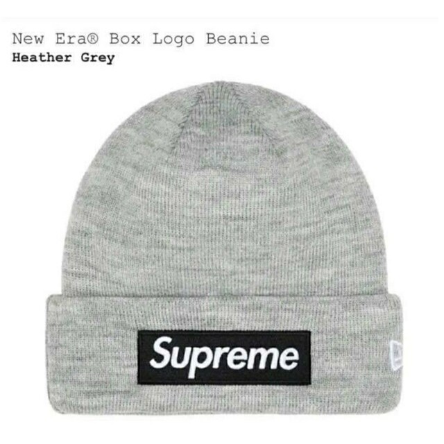 カラーGreyグレーSupreme New era Box Logo Beanie