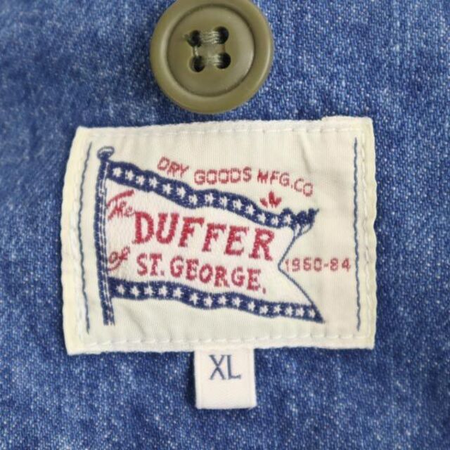 The DUFFER of ST.GEORGE(ザダファーオブセントジョージ)のザダファーオブセントジョージ ライナー付き 2WAY デニムジャケット XL The DUFFER of ST.GEORGE メンズ 【中古】  【221223】 メンズのジャケット/アウター(ダッフルコート)の商品写真