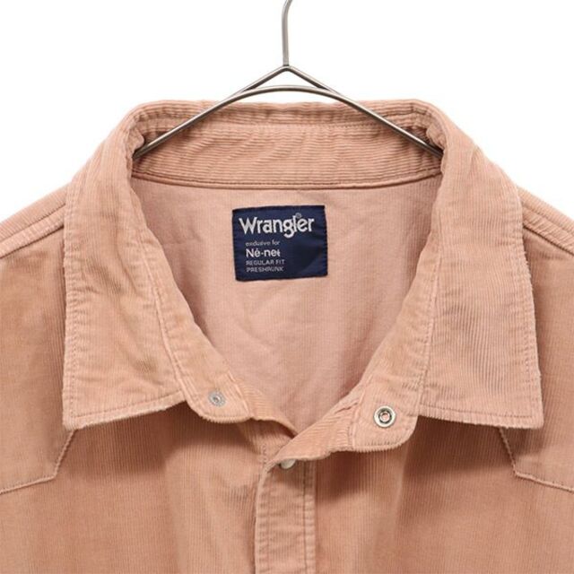 ラングラー ネネットコラボ コーデュロイ 長袖ワンピース M ピンクベージュ Wrangler レディース 【中古】 【221223】