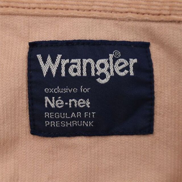 ラングラー ネネットコラボ コーデュロイ 長袖ワンピース M ピンクベージュ Wrangler レディース 【中古】 【221223】
