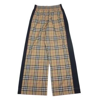 バーバリー(BURBERRY)のBURBERRY バーバリー パンツ 8040597 ヴィンテージノバチェック サイドライン イージー パンツ ベージュ系 36【美品】【中古】(カジュアルパンツ)