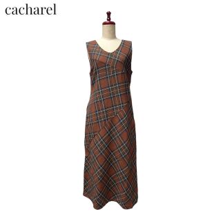 キャシャレル(cacharel)のSALE【cacharel】チェックロングワンピース　キャシャレル(ロングワンピース/マキシワンピース)