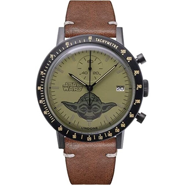 メンズUNDONE　アンダーン スター・ウォーズ ヨーダ 300本限定 ブラウン腕時計