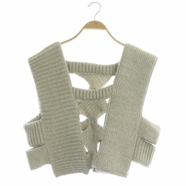 OSアベルAbelF身幅アベル Abel Loose knit vest ニットベスト プルオーバー F