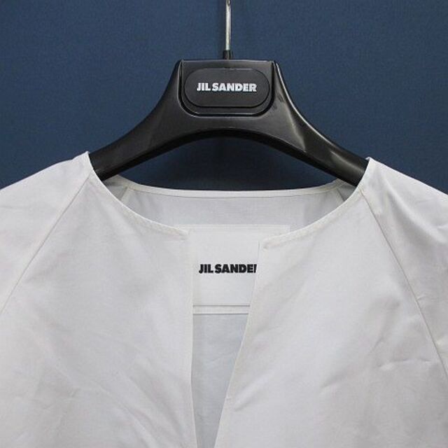 Jil Sander(ジルサンダー)のジルサンダー JIL SANDER 長袖 カットソー ブラウス 32 白 綿  レディースのトップス(シャツ/ブラウス(長袖/七分))の商品写真