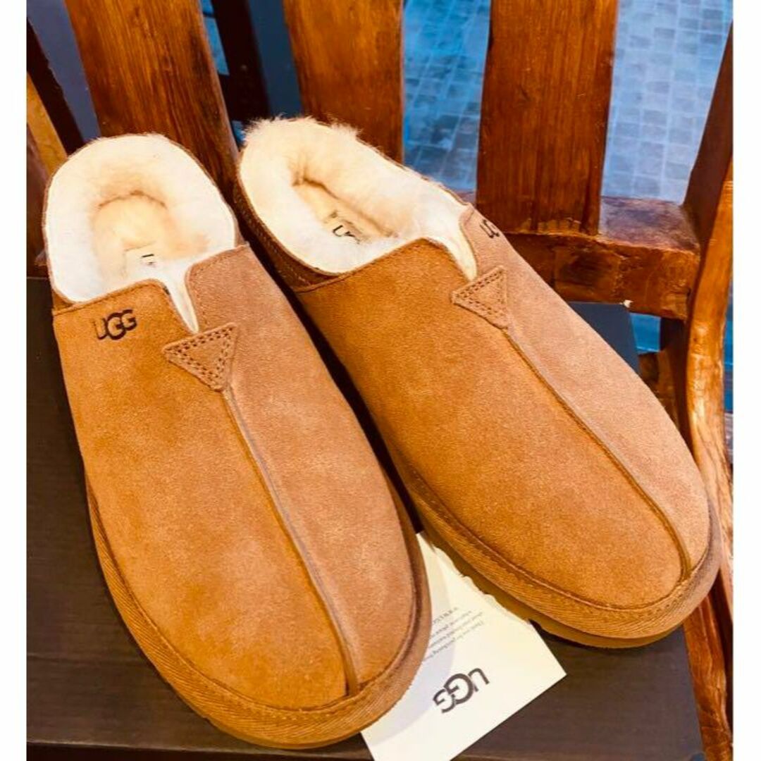 新品 UGG アグ タスマン スエード スリッポン シューズ メンズ 黒 28㎝