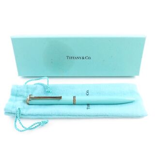 ティファニー(Tiffany & Co.)の TIFFANY＆Co. ティファニー エグゼクティブ ボールペン 1点 ブルー Tクリップ 兼用 HM169W (ペン/マーカー)