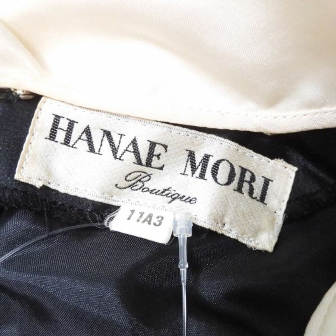 HANAE MORI(ハナエモリ)の HANAE MORI ハナエモリ ワンピース 1点 ブラック ポリエステル100％ バイカラー レディース AM3792A45  レディースのワンピース(ミニワンピース)の商品写真