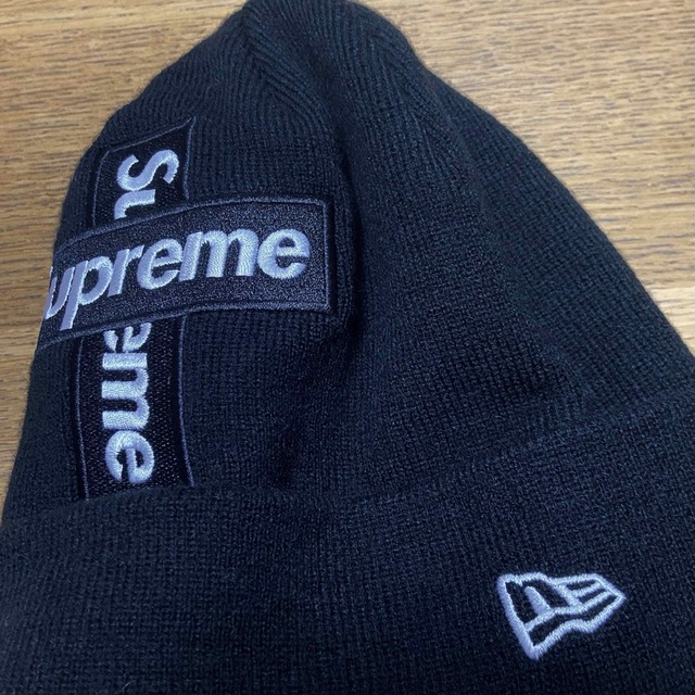 Supreme(シュプリーム)のsupreme シュプリームー  ニット帽　ブラック　黒 ボックスロゴ　ビーニー メンズの帽子(ニット帽/ビーニー)の商品写真