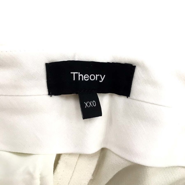 theory(セオリー)のセオリー 22SS パンツ スラックス ジッパーフライ XX0 XS 白 レディースのパンツ(その他)の商品写真