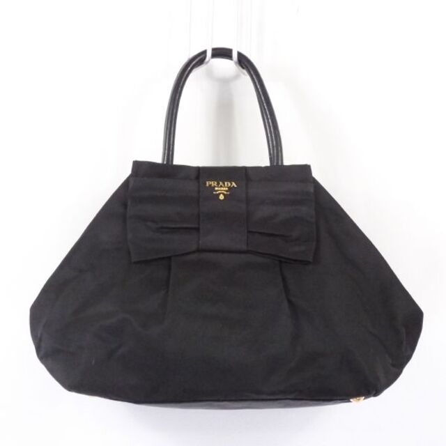 新品 プラダ PRADA トートバッグ テスート フィオッコ ネロ