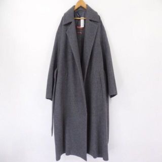 未使用★Max Mara★ホワイトロングコートJI40★クチートアマーノ