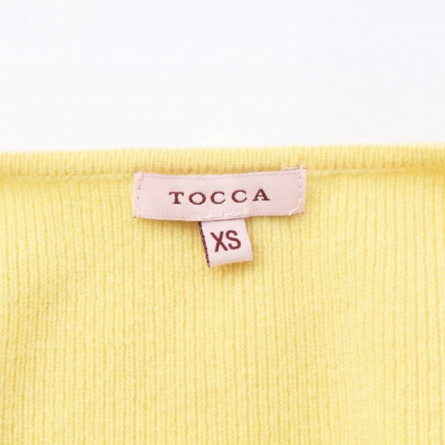 TOCCA(トッカ)のTOCCA カーディガン ボレロ カシミヤ ショート丈 XS 黄色 イエロー レディースのトップス(カーディガン)の商品写真