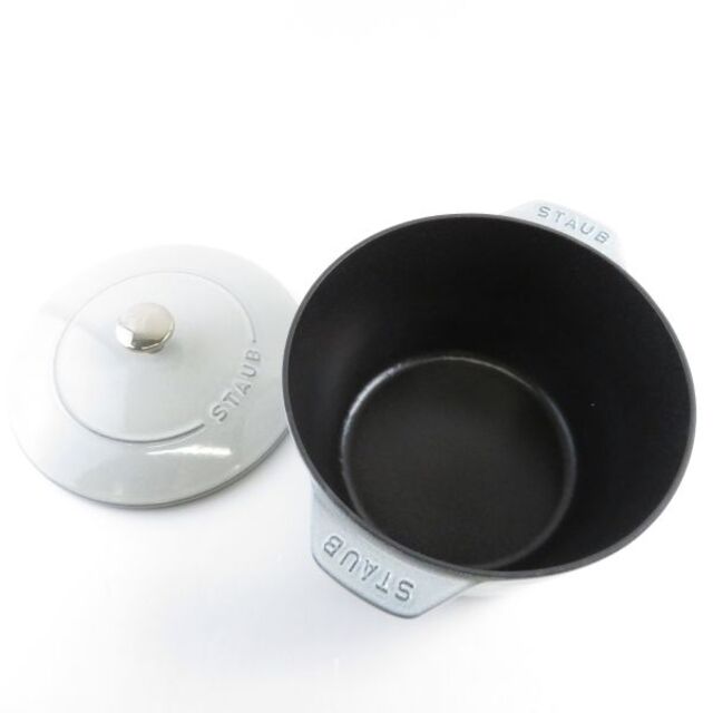 美品 STAUB ストウブ ラ ココット de GOHAN 両手鍋 20cm SC5925T