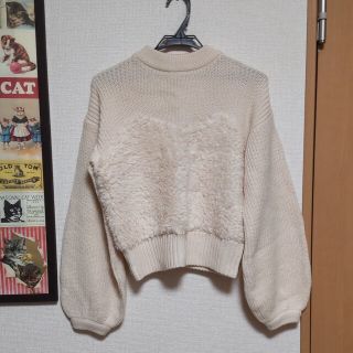 ダブルクローゼット(w closet)の新品未使用☆WCloset　ボア切り替えニット(ニット/セーター)