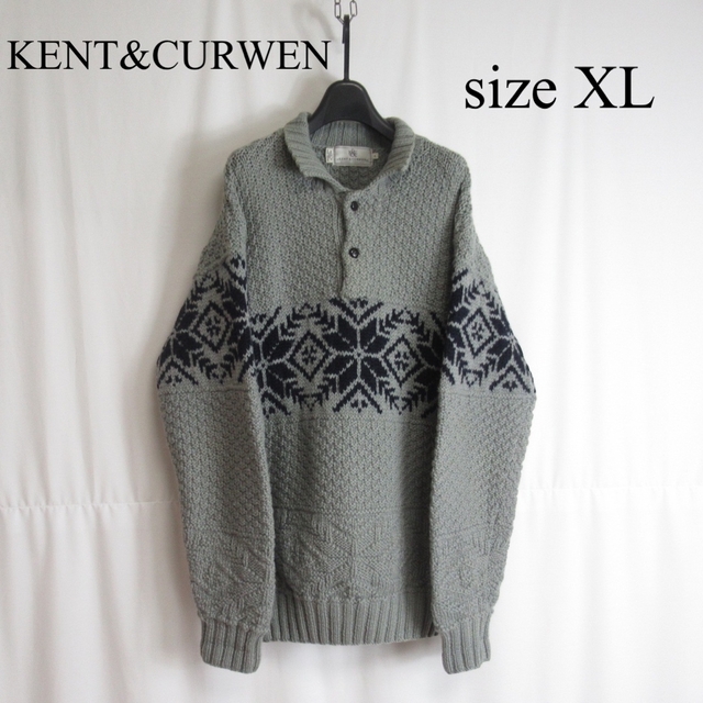 90s KENT&CURWEN オーバーサイズ ニット セーター プルオーバーの通販