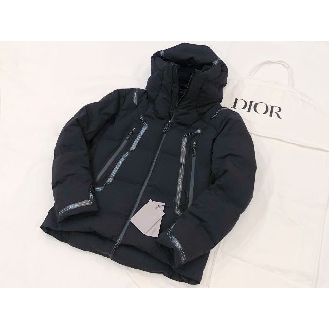 【メール便不可】 DIOR HOMME - Dior ディオール × デサント 水沢 ダウンジャケット ブラック 46 ダウンジャケット