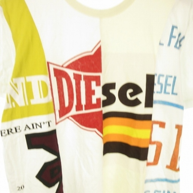 DIESEL(ディーゼル)のディーゼル 近年 T-DIEGIE パッチワーク Tシャツ  半袖 L 白  メンズのトップス(Tシャツ/カットソー(半袖/袖なし))の商品写真