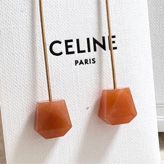 celine - セリーヌ ロング ピアス ストーン 天然石 スウィング