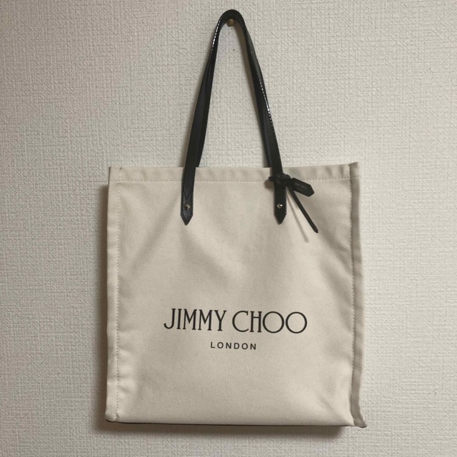 レディースjimmy choo ロゴ　トートバッグ　キャンバス