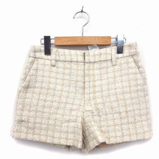 ロペピクニック(Rope' Picnic)のロペピクニック パンツ ショート ワイド ツイード ジップフライ チェック 38(ショートパンツ)