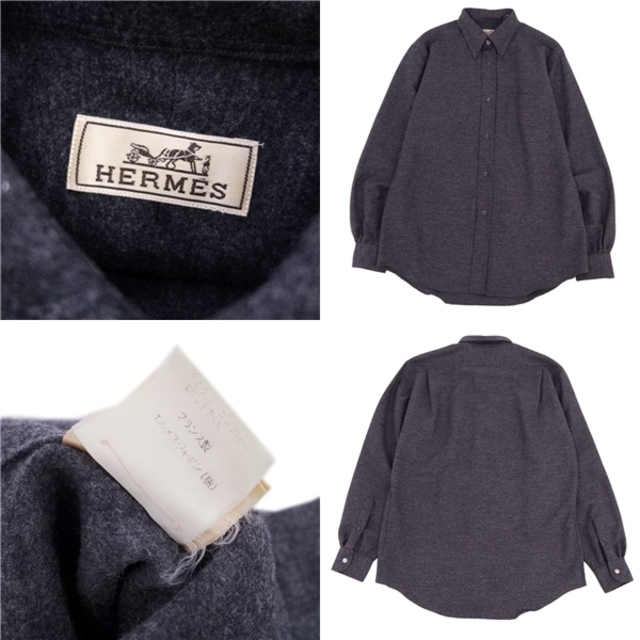 HERMES - 美品 エルメス HERMES シャツ ロングスリーブ セリエ HERMES - 美品 エルメス HERMES シャツ ロングスリーブ セリエ