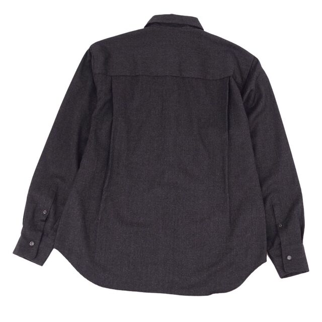 PRADA - 美品 プラダ PRADA シャツ ロングスリーブ ウール 無地 PRADA - 美品 プラダ PRADA シャツ ロングスリーブ ウール 無地