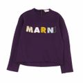 美品 マルニ MARNI ニット トレーナー ロングスリーブ ロゴ柄 ウール ト