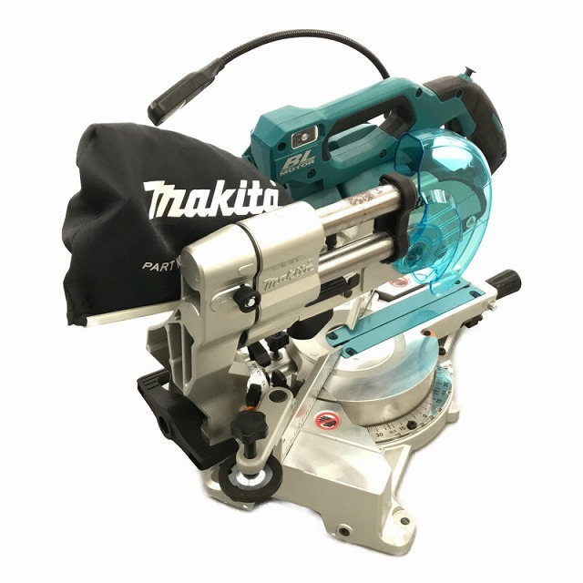 ☆美品☆ makita マキタ 18V 165mm 充電式スライドマルノコ LS610D 本体のみ LEDライト ワイヤレスユニット レーザー付き 62147