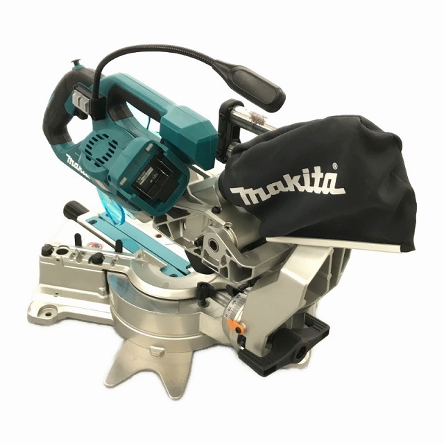 ☆美品☆ makita マキタ 18V 165mm 充電式スライドマルノコ LS610D 本体のみ LEDライト ワイヤレスユニット レーザー付き 62147