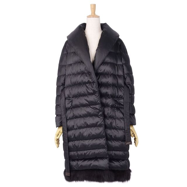 【極美品】 MaxMara ロングコート フォックスファー アルパカ混 シャギー