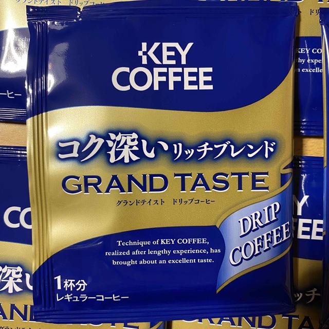 KEY COFFEE(キーコーヒー)のドリップコーヒー  KEY COFFEEコク深いリッチブレンド  8袋　501円 食品/飲料/酒の飲料(コーヒー)の商品写真