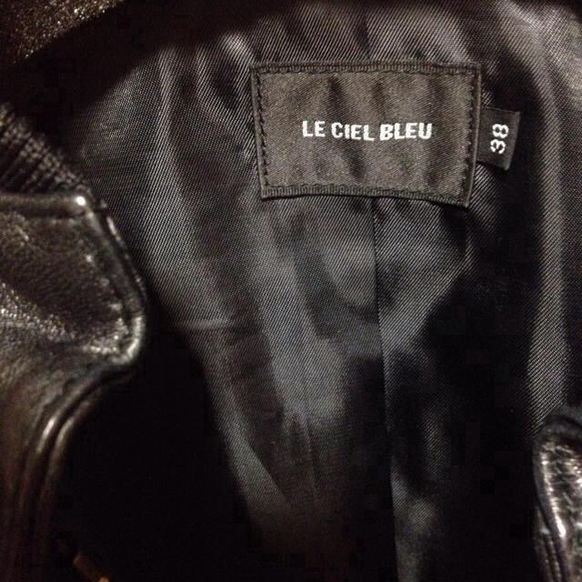 ♡LE CIEL BLEU レザーJK♡ ♡LE CIEL BLEU レザーJK♡