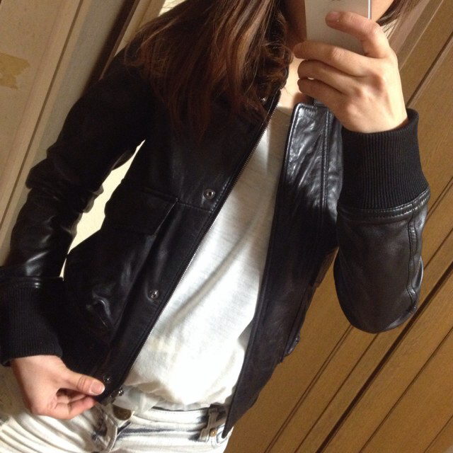 ♡LE CIEL BLEU レザーJK♡ ♡LE CIEL BLEU レザーJK♡
