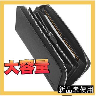 ❤クリスマスプレゼント❤長財布　メンズ　財布 大容量 ブラック(長財布)
