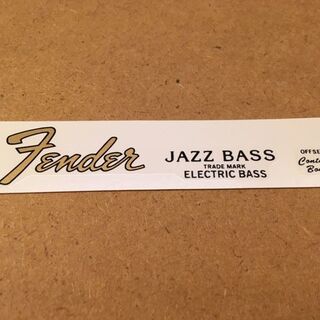 フェンダー(Fender)のFender Japan 純正品 JAZZ BASS トラロゴ デカール ③(パーツ)