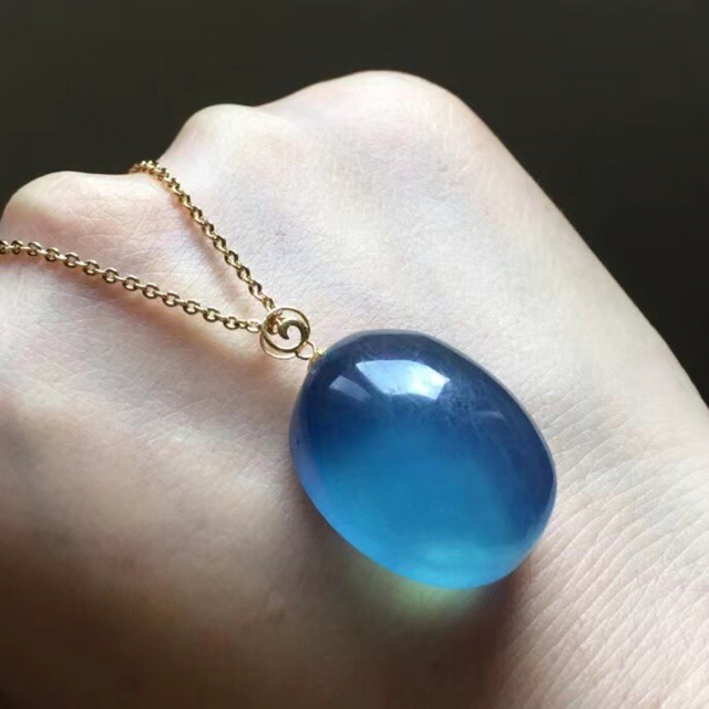 ⭐︎【高級】天然 アクアマリン ペンダントトップ k18 8.5g | en