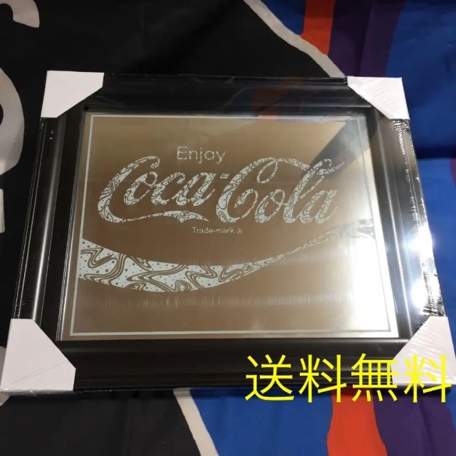 Coca-Cola Pub Mirror 鏡 ミラー コカ コーラ インテリア/住まい/日用品のインテリア小物(壁掛けミラー)の商品写真