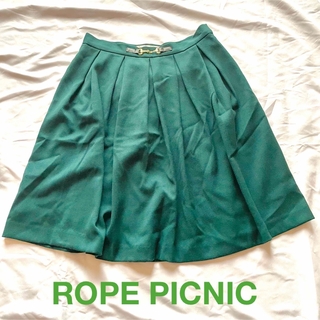 ロペピクニック(Rope' Picnic)のROPE PICNIC(ロペピクニック) グリーンスカート(ひざ丈スカート)
