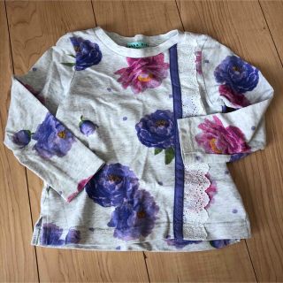 ハッカキッズ(hakka kids)のhakka kids 100cm ロンT 長袖　トップス　花柄(Tシャツ/カットソー)