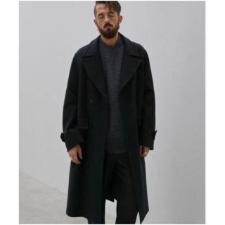 LIDNM - LIDNM Super140s OFFICER COAT CHARCOAL Sの通販 by you