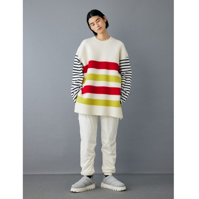 nagonstans ミックスニットプルオーバー-