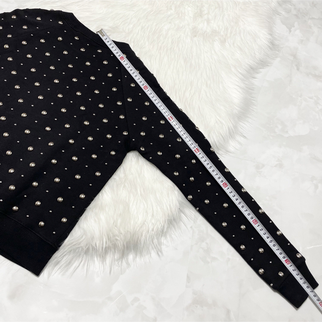 SAINT LAURENT - 本物 サンローランパリ スタッズ付 スウェット SAINT LAURENT - 本物 サンローランパリ スタッズ付 スウェット