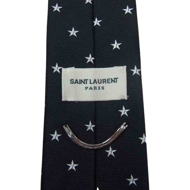 Saint Laurent(サンローラン)のSAINT LAURENT サンローラン 星柄 ネクタイ ブラック系【中古】 レディースのバッグ(その他)の商品写真